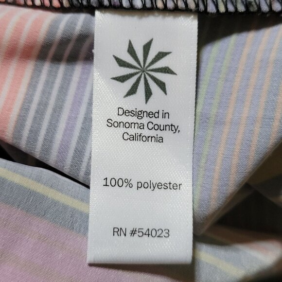 Athleta S Rainbow Stripe Maxi Dress Summer HAVANA SERAPE Cruise Vacation - Picture 8 of 10